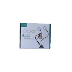 RING LIGHT LS-90-3 DOIS ANÉIS COM SUPORTE DE TELEFONE 3.54" 3 AJUSTES DE CORES PRETO RING LIGHT LS-90-3 DOIS ANÉIS COM SUPORTE DE TELEFONE 3.54" 3 AJUSTES DE CORES PRETO